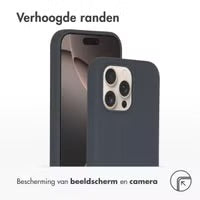Accezz Liquid Silicone Backcover met MagSafe voor de Apple iPhone 16 Pro Max - Donkerblauw