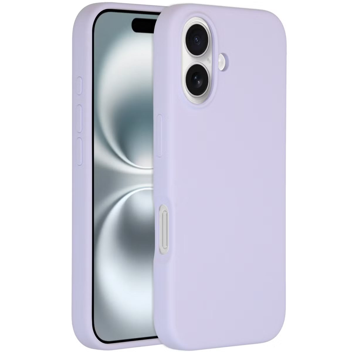 Accezz Liquid Silicone Backcover met MagSafe voor de Apple iPhone 16 - Paars