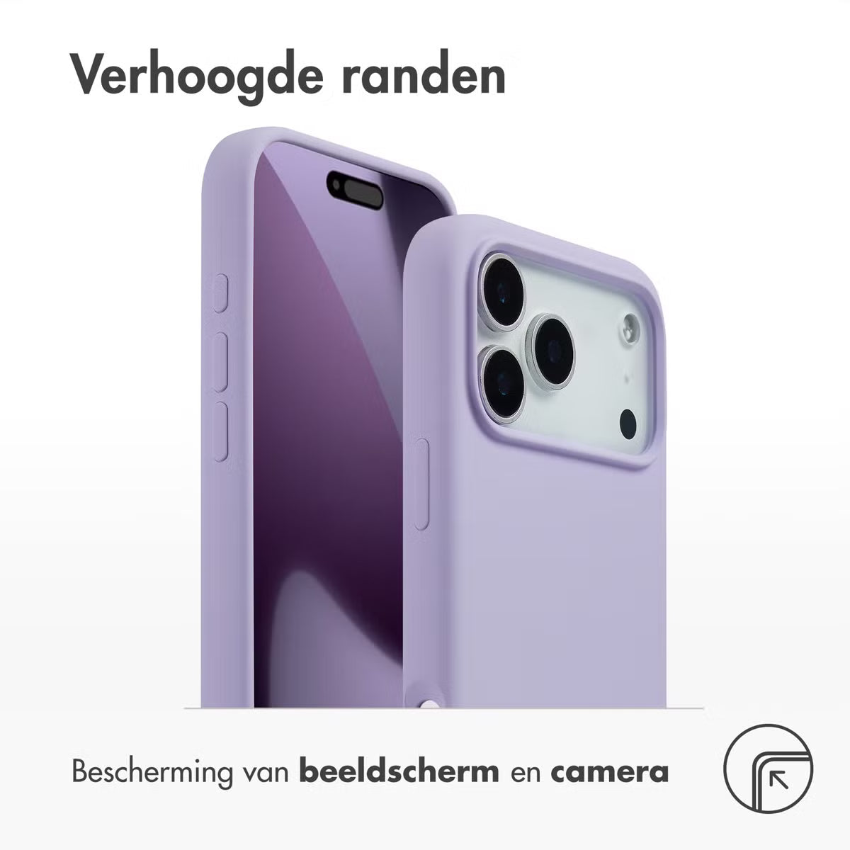 Accezz Liquid Silicone Backcover met MagSafe voor de Apple iPhone 17 Pro Max - Paars