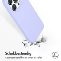 Accezz Liquid Silicone Backcover met MagSafe voor de Apple iPhone 15 Pro - Paars