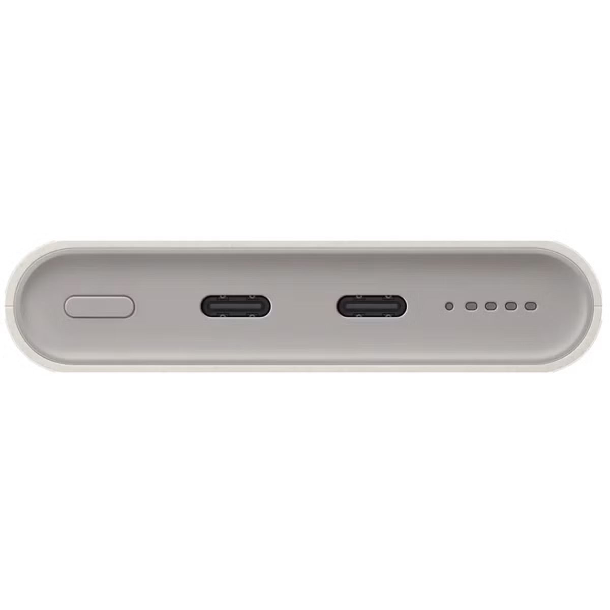 Samsung Originele Powerbank Bundel | Samsung Galaxy Batterij Pack 10.000 mAh - 2x USB-C - Beige + Samsung 25 Watt USB-C Adapter - Wit