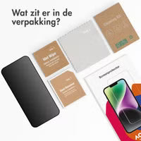 Accezz Gehard Glas Privacy Screenprotector voor de iPhone 13 / 13 Pro / 14 / 16e