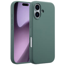 Accezz Liquid Silicone Backcover met MagSafe voor de Apple iPhone 17 - Donkergroen