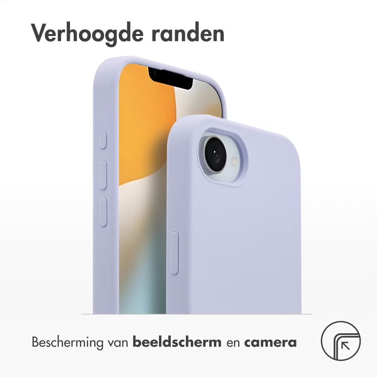 Accezz Liquid Silicone Backcover met MagSafe voor de Apple iPhone 16e - Paars