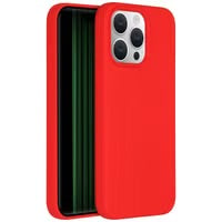 Accezz Liquid Silicone Backcover met MagSafe voor de Apple iPhone 15 Pro Max - Rood