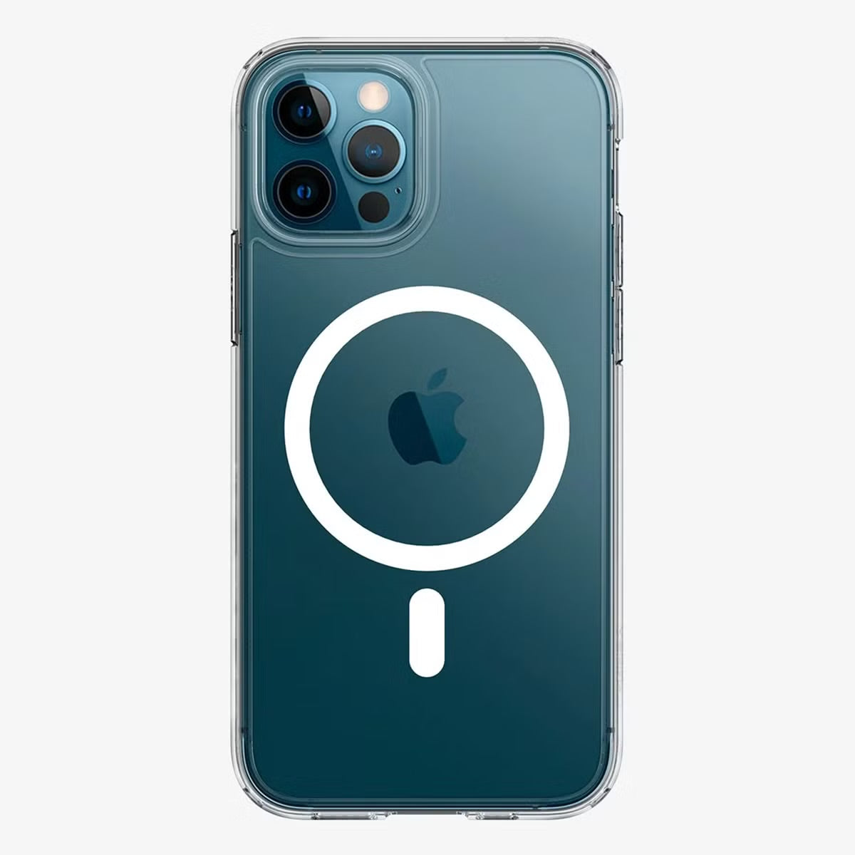 Spigen Ultra Hybrid Backcover MagSafe voor de Apple iPhone 12 (Pro) - White