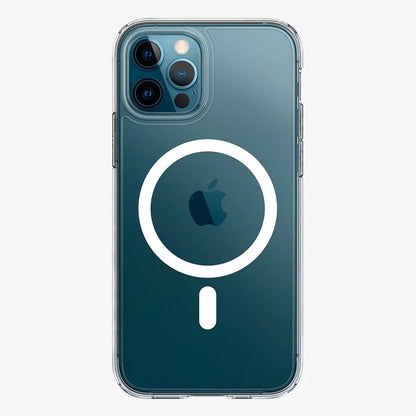 Spigen Ultra Hybrid Backcover MagSafe voor de Apple iPhone 12 (Pro) - White