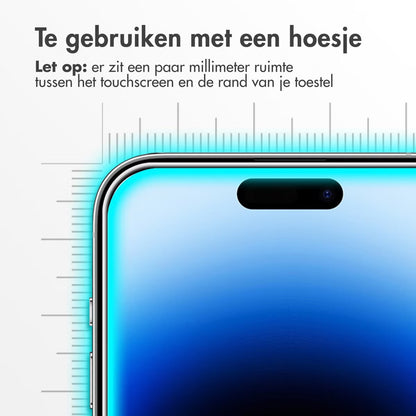 Accezz Gehard Glas Screenprotector voor de Apple iPhone 15 / 15 Pro / 16