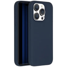 Accezz Liquid Silicone Backcover met MagSafe voor de Apple iPhone 15 Pro - Donkerblauw