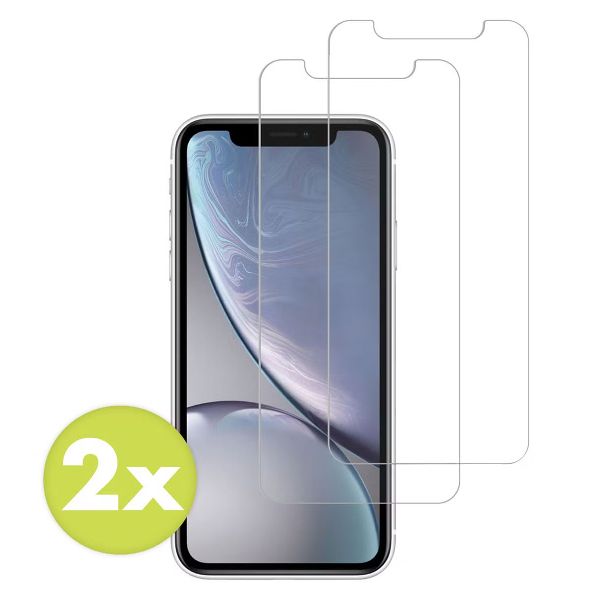 Accezz Gehard Glas Screenprotector 2-pack for Apple iPhone 12 (Pro) / 11 / XR