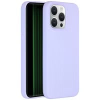 Accezz Liquid Silicone Backcover met MagSafe voor de Apple iPhone 15 Pro Max - Paars