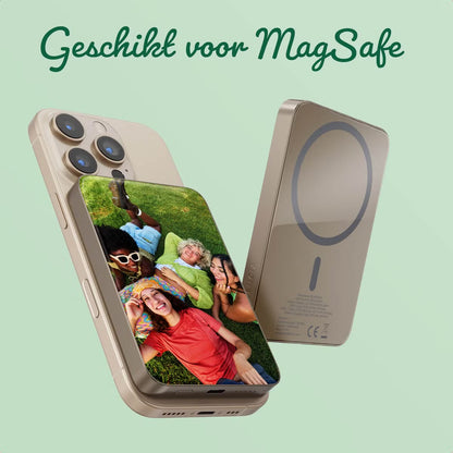 Ontwerp je eigen MagSafe Powerbank 5000 mAh - Desert Gold
