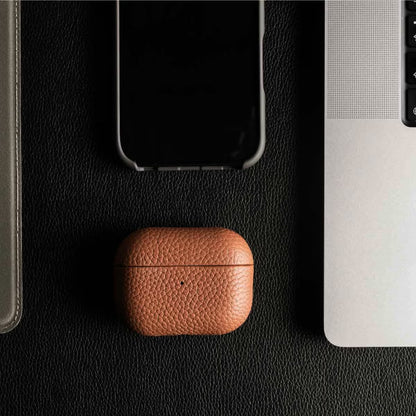 Accezz Echt Leren Case voor de Apple AirPods Pro 2 - Cognac