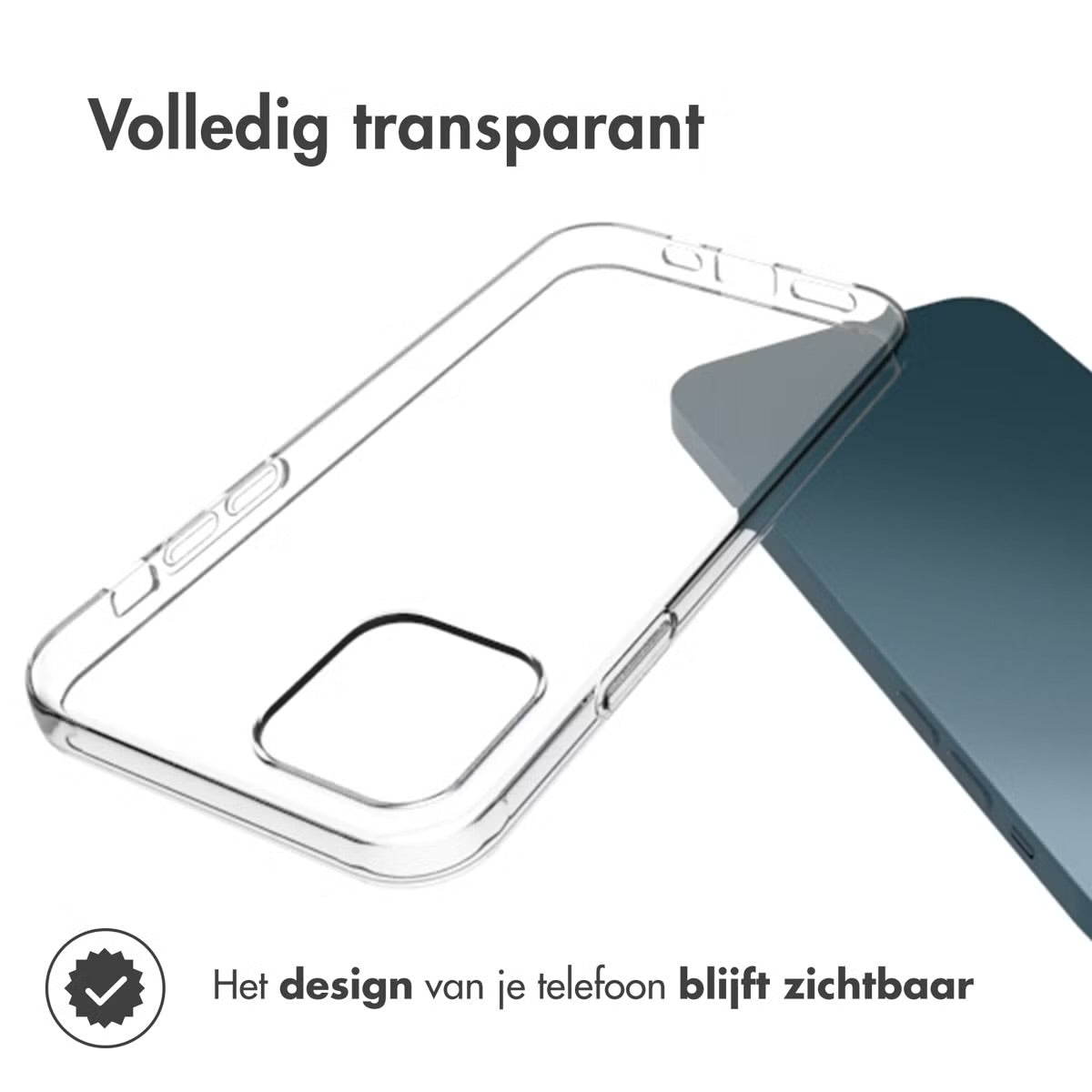Accezz Clear Backcover voor de Apple iPhone 12 (Pro) - Transparant