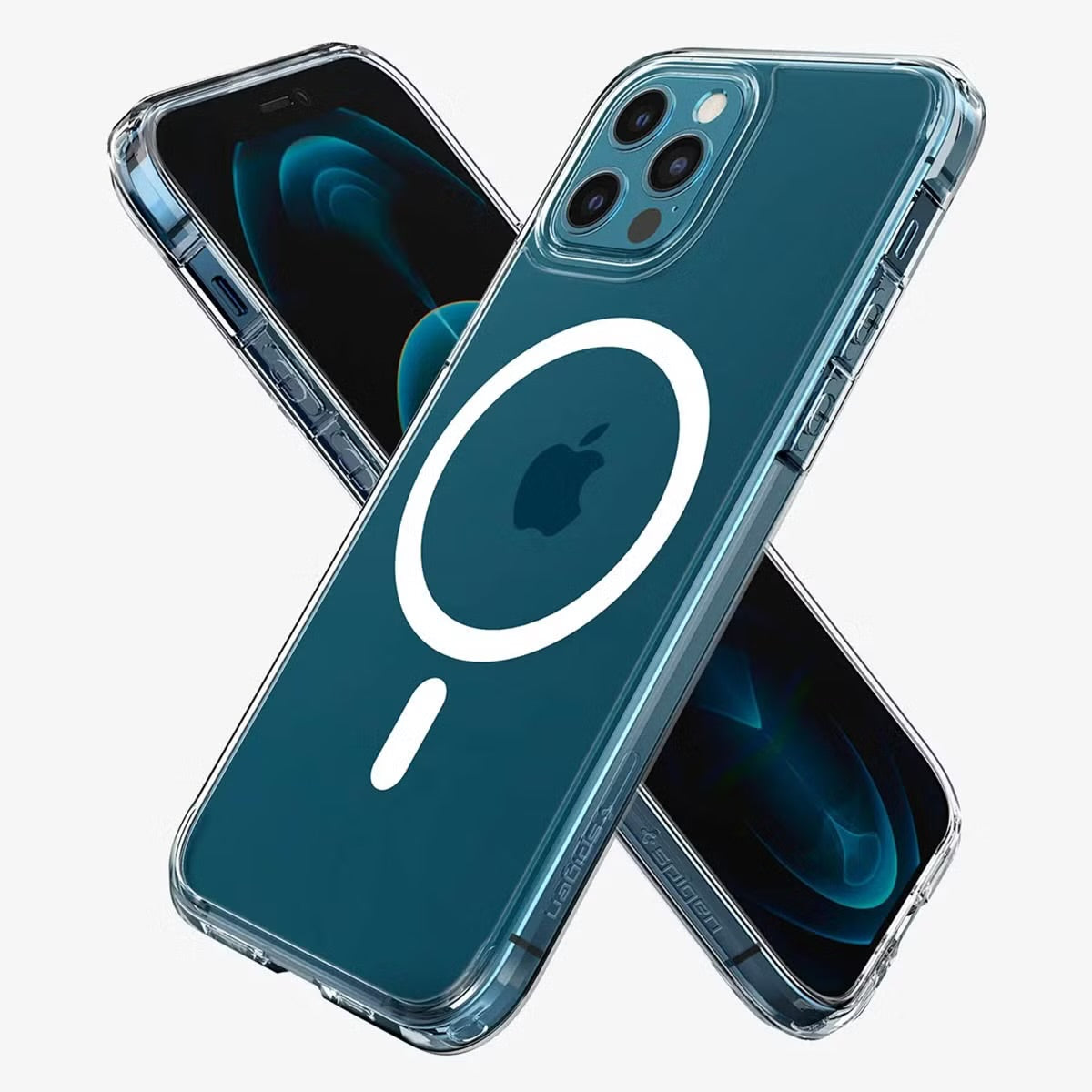 Spigen Ultra Hybrid Backcover MagSafe voor de Apple iPhone 12 (Pro) - White