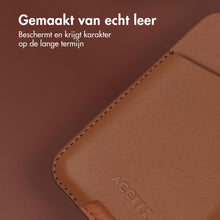 Accezz Leather Cardholder MagSafe - Kaarthouder met MagSafe - Sienna Brown