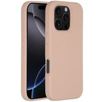 Accezz Liquid Silicone Backcover met MagSafe voor de Apple iPhone 16 Pro - Roze