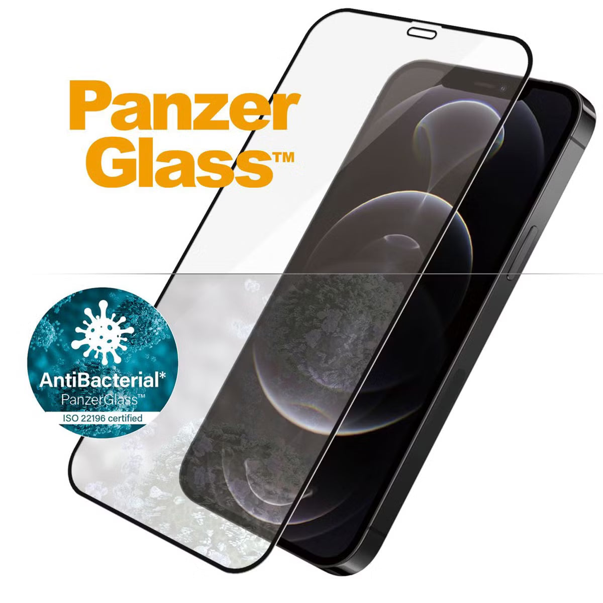 PanzerGlass Case Friendly Screenprotector voor Apple iPhone 12 (Pro) - Zwart