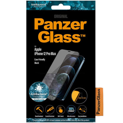PanzerGlass Case Friendly Screenprotector for Apple iPhone 12 Pro Max - Black