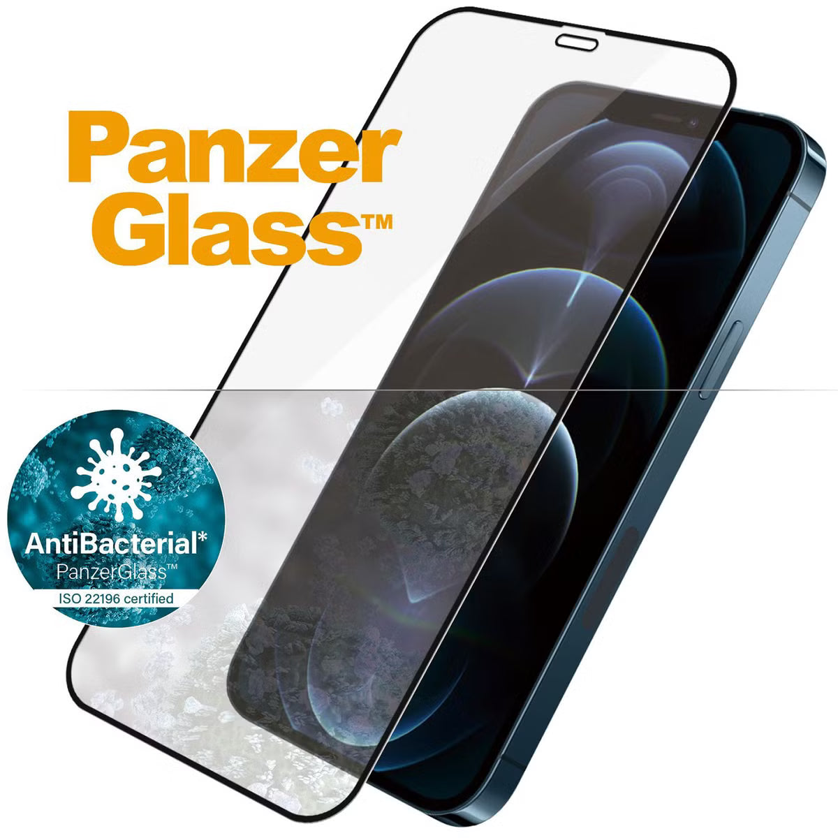 PanzerGlass Case Friendly Screenprotector for Apple iPhone 12 Pro Max - Black