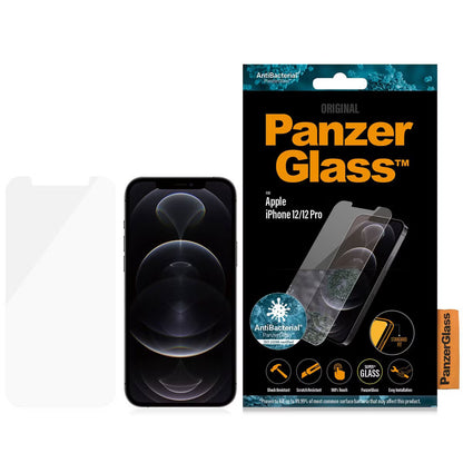 PanzerGlass Anti-Bacterial Screenprotector voor de Apple iPhone 12 (Pro)