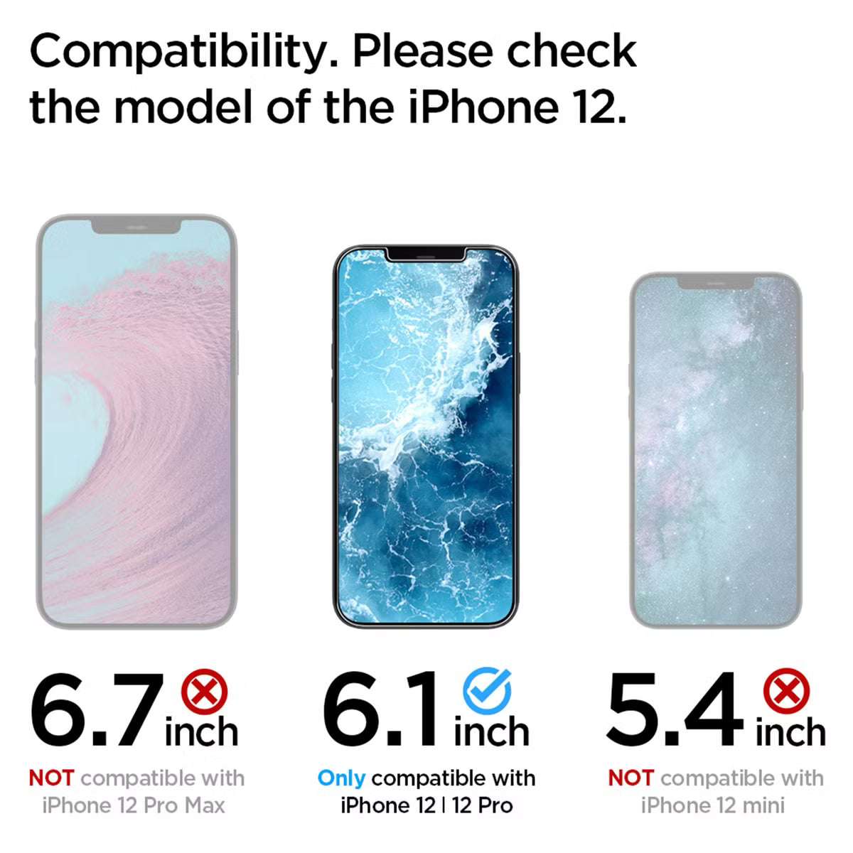 Spigen GLAStR EZ Fit Screenprotector + Applicator voor de Apple iPhone 12 (Pro)