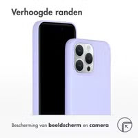 Accezz Liquid Silicone Backcover met MagSafe voor de Apple iPhone 15 Pro Max - Paars