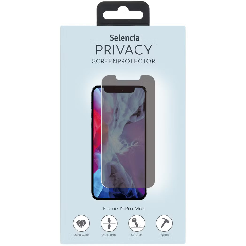 Selencia Gehard Glas Privacy Screenprotector for iPhone 12 Pro Max