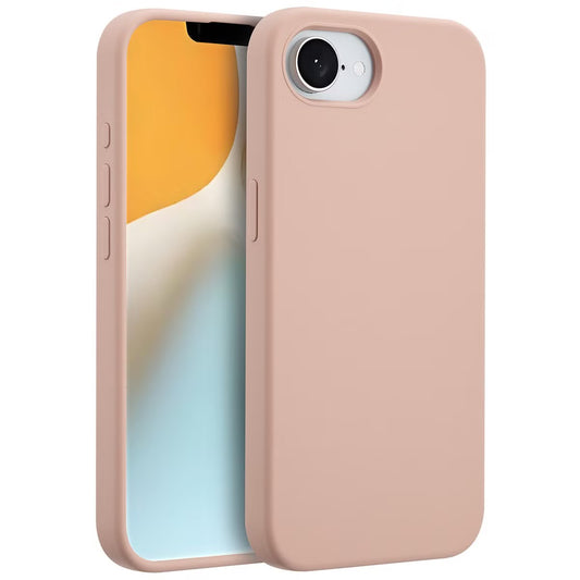 Accezz Liquid Silicone Backcover met MagSafe voor de Apple iPhone 16e - Roze