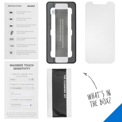 Accezz Glass Screenprotector + Applicator for iPhone 12 Pro Max