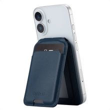 Accezz Leren Wallet met standaard voor MagSafe - Nightfall Blue