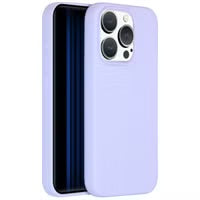 Accezz Liquid Silicone Backcover met MagSafe voor de Apple iPhone 15 Pro - Paars
