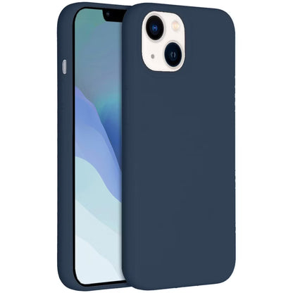 Accezz Liquid Silicone Backcover met MagSafe voor de Apple iPhone 14 - Donkerblauw