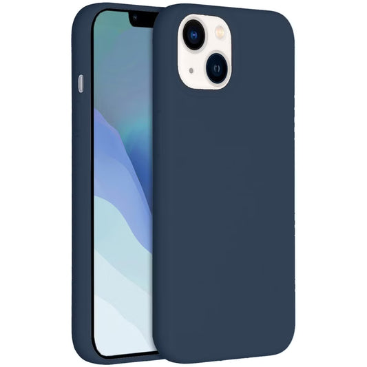 Accezz Liquid Silicone Backcover met MagSafe voor de Apple iPhone 14 - Donkerblauw