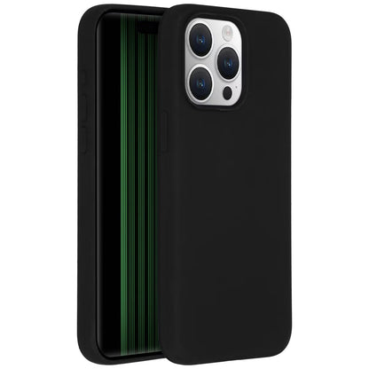 Accezz Liquid Silicone Backcover met MagSafe voor de Apple iPhone 15 Pro Max - Zwart