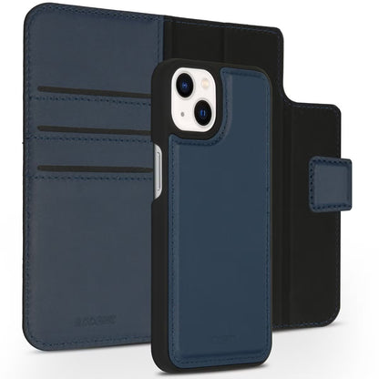 Accezz Premium Leather 2 in 1 Wallet Bookcase voor de iPhone 13 Mini - Donkerblauw