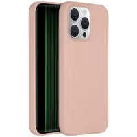 Accezz Liquid Silicone Backcover met MagSafe voor de Apple iPhone 15 Pro Max - Roze