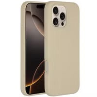 Accezz Liquid Silicone Backcover met MagSafe voor de Apple iPhone 16 Pro Max - Stone