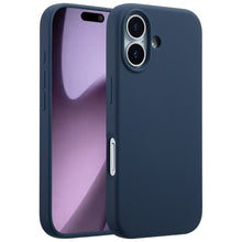 Accezz Liquid Silicone Backcover met MagSafe voor de Apple iPhone 17 - Donkerblauw