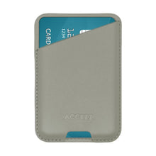 Accezz Leather Cardholder MagSafe - Kaarthouder met MagSafe - Light Grey
