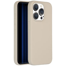 Accezz Liquid Silicone Backcover met MagSafe voor de Apple iPhone 15 Pro - Stone