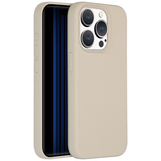 Accezz Liquid Silicone Backcover met MagSafe voor de Apple iPhone 15 Pro - Stone