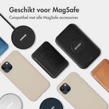 Accezz Liquid Silicone Backcover met MagSafe voor de Apple iPhone 17 - Stone