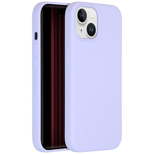 Accezz Liquid Silicone Backcover met MagSafe voor de Apple iPhone 15 - Paars