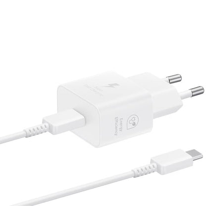 Samsung Originele 25W Efficiency Adapter met USB-C naar USB-C kabel - 1 meter - Wit