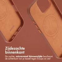 Accezz MagSafe Leather Backcover voor de Apple iPhone 16 Pro Max - Sienna Brown