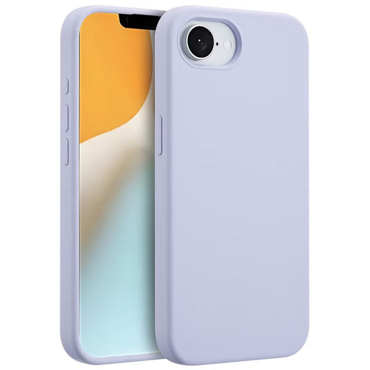 Accezz Liquid Silicone Backcover met MagSafe voor de Apple iPhone 16e - Paars
