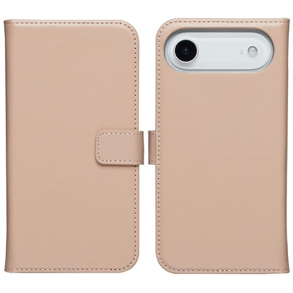 Selencia Echt Leren Bookcase voor de Apple iPhone Air - Dusty Pink