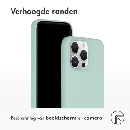 Accezz Liquid Silicone Backcover met MagSafe voor de Apple iPhone 15 Pro Max - Sky Blue