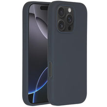 Accezz Liquid Silicone Backcover met MagSafe voor de Apple iPhone 16 Pro - Donkerblauw
